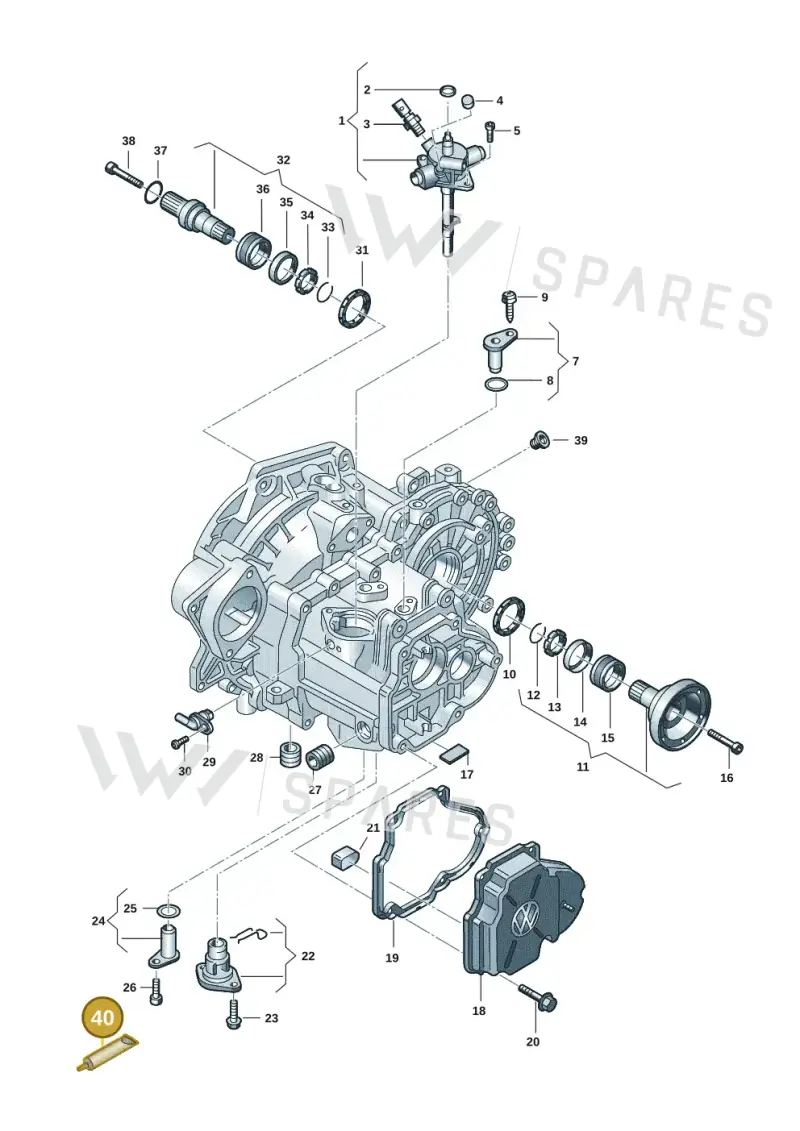 AMV18820003 — Volkswagen Transport. multivan (2019-2024) diagram 7ep300305, position 40