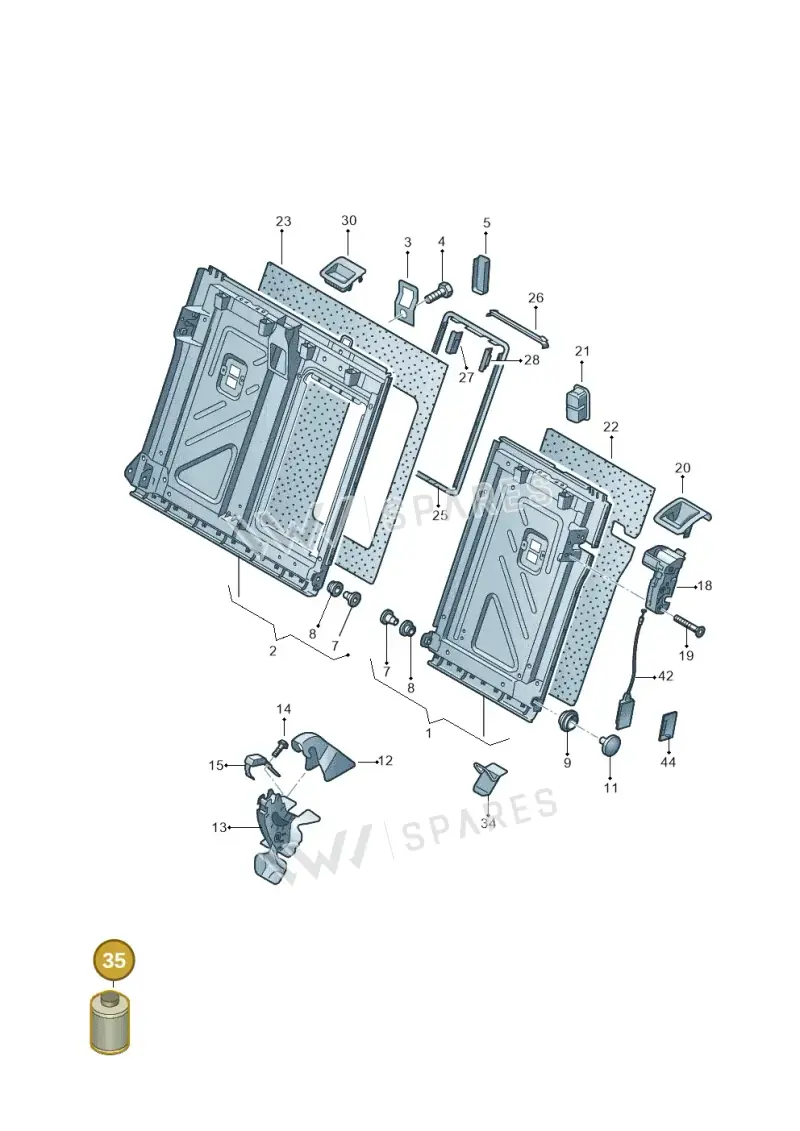 D001210M2 — Skoda Octavia (2019-2024) diagram 585000001, position 35