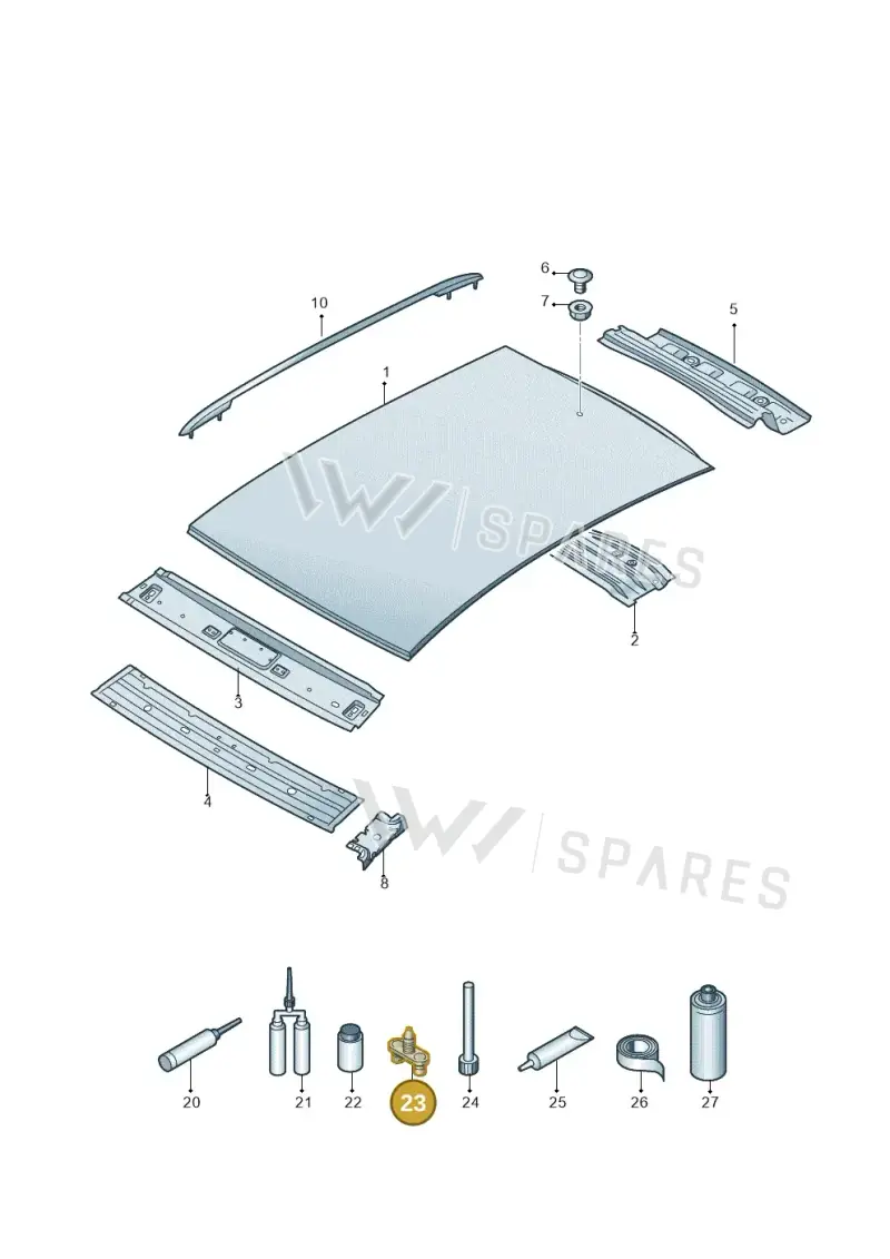 D002003 — Volkswagen Up! 1.0 BlueMotion (2016-2023) diagram 892817000, position 23