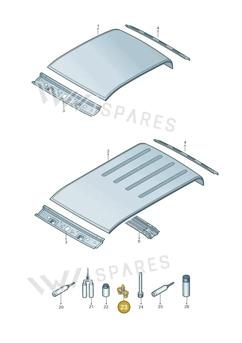 D002003 — Volkswagen Amarok twin cab (2022-) diagram 894817000, position 23