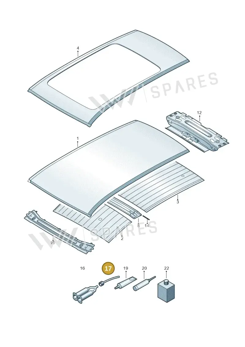 D003003 — Volkswagen Touareg (2017-2023) diagram 439817000, position 17