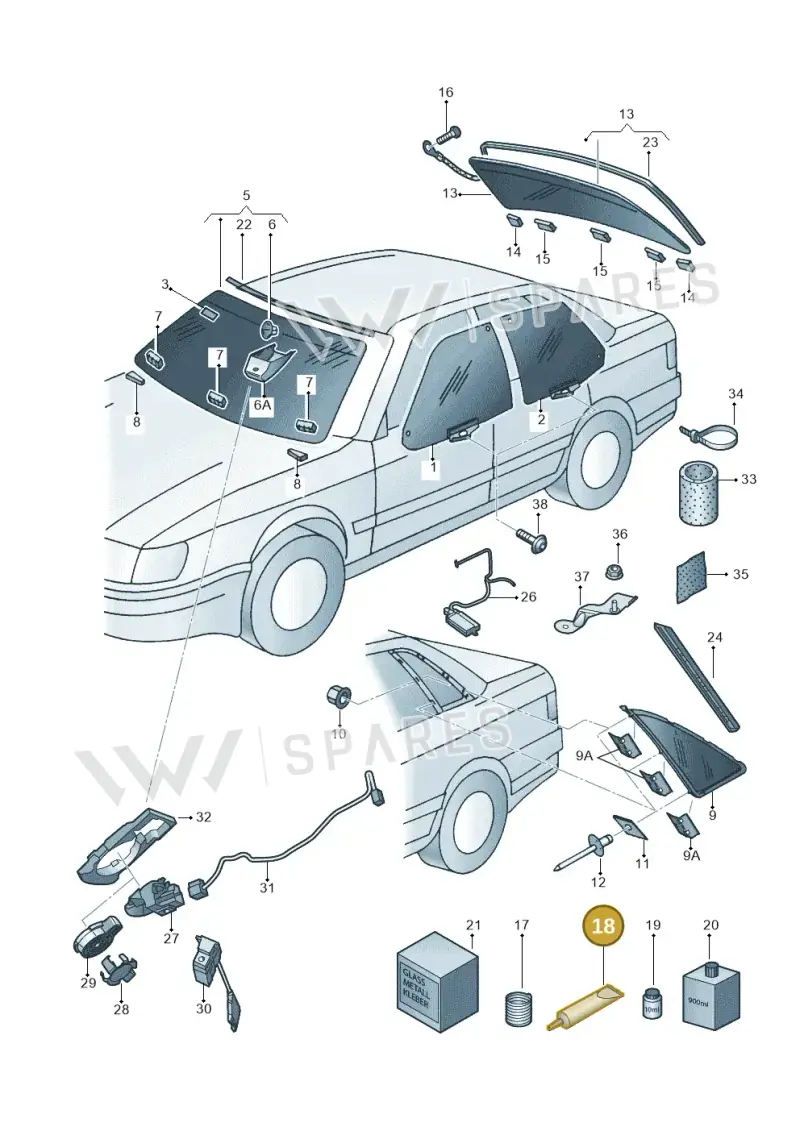 D004556M2 — Audi A8/S8/qu. lang (2003-2007) diagram 291845000, position 18