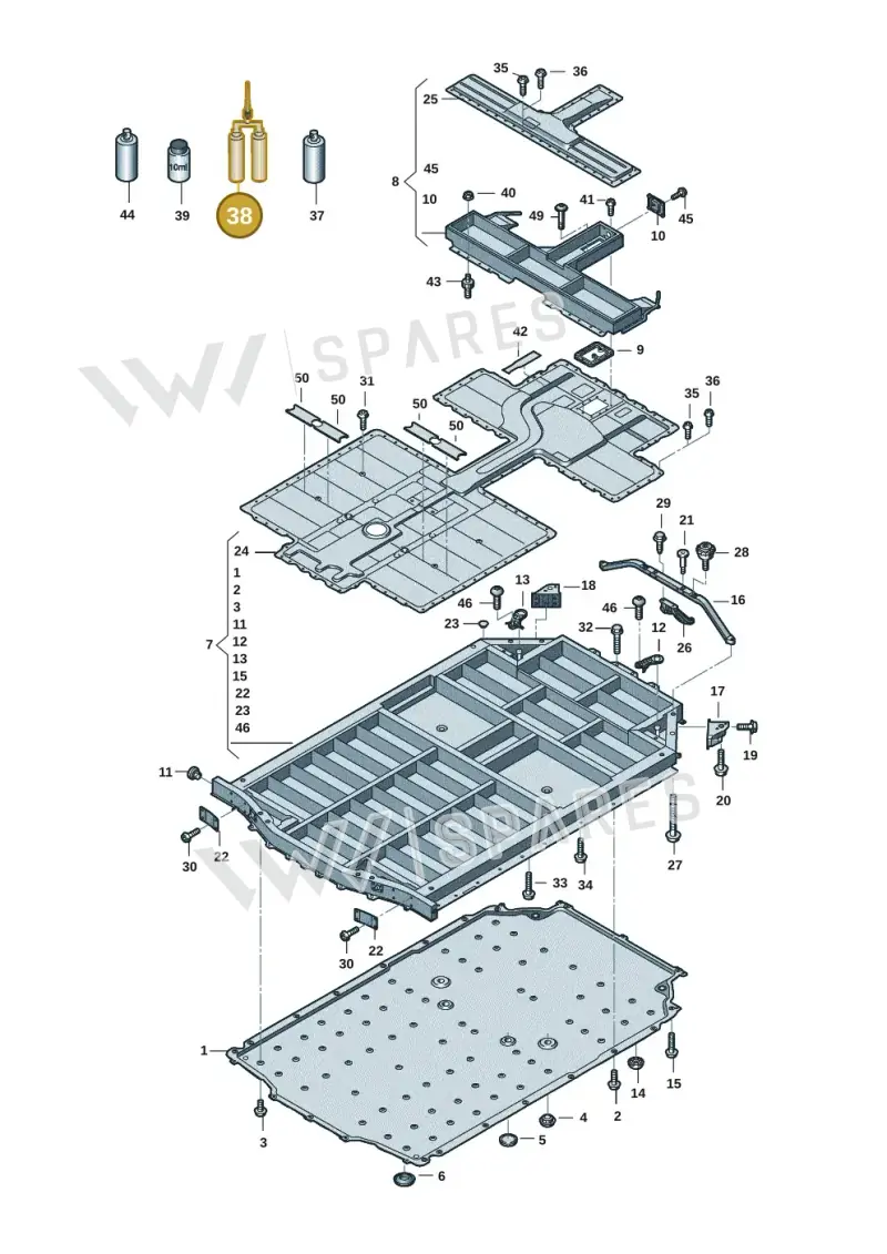 D004556M2 — Audi RS e-tron GT (2020-2025) diagram 4j1915520, position 38