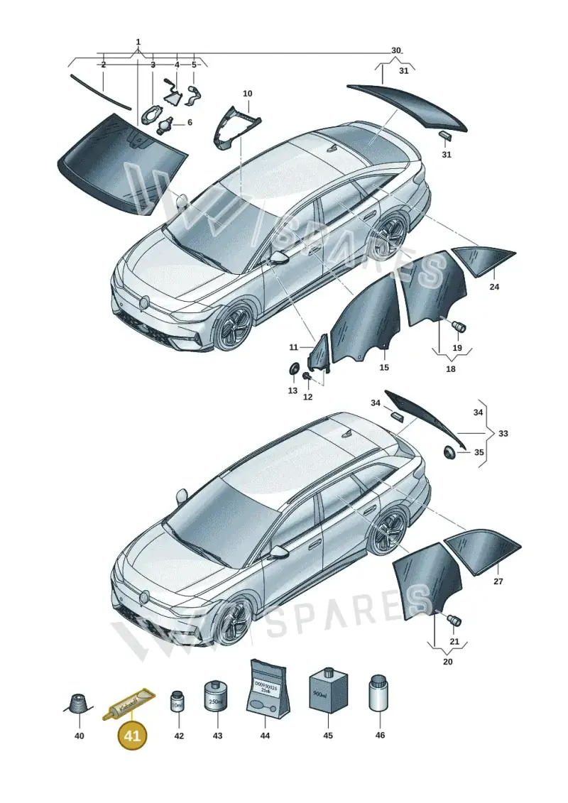 D004660M4 — Volkswagen ID.7 Limousine Pro (2023-) diagram 14b845000, position 41