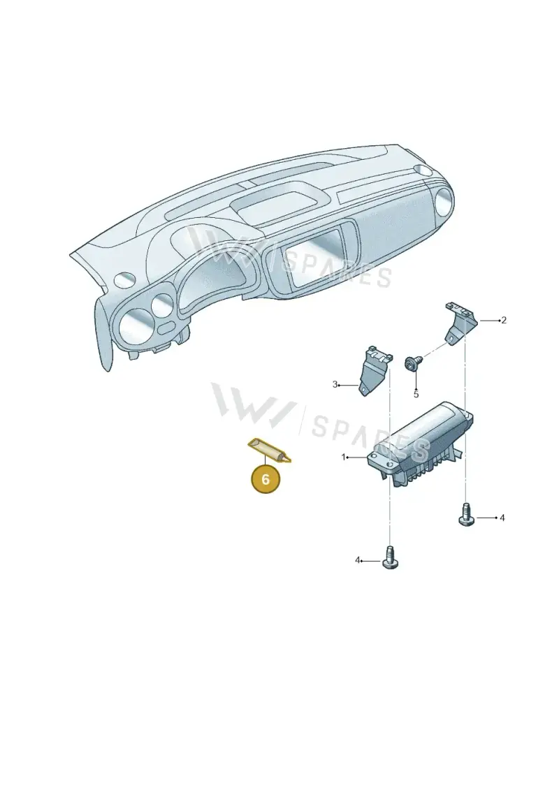 D154100A1 — Volkswagen Beetle (2016-2019) diagram 715880100, position 6