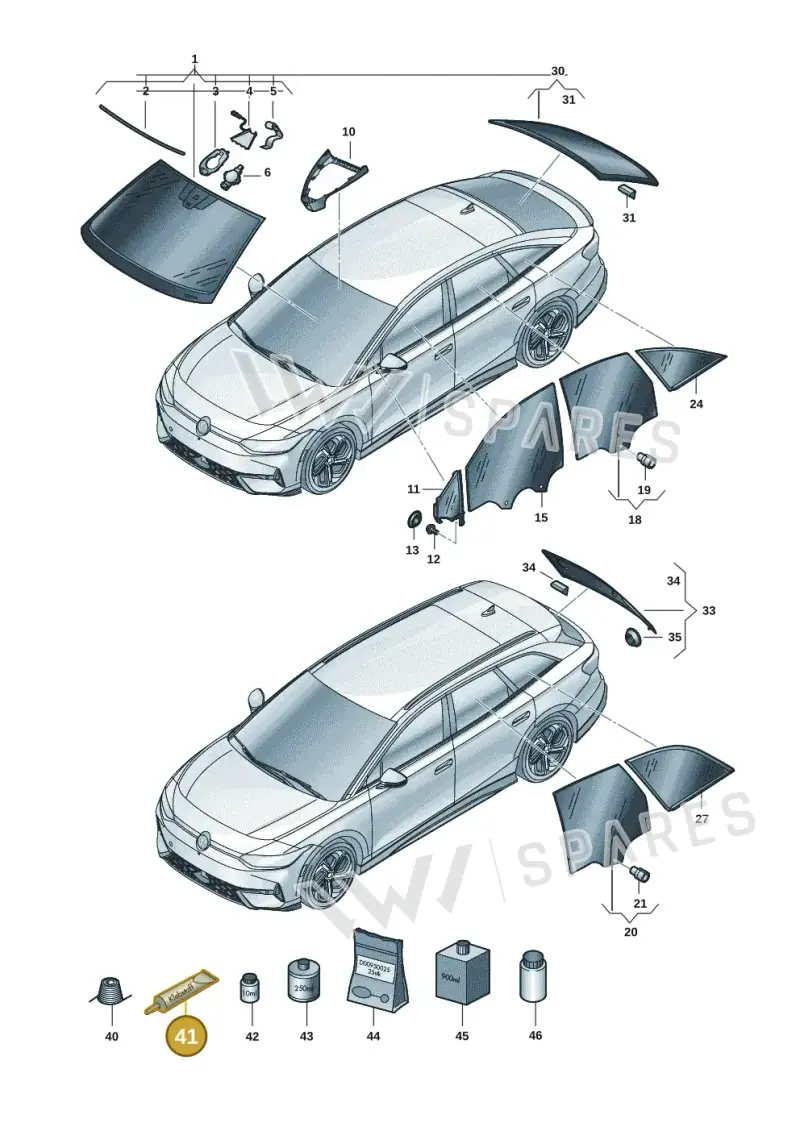 D169300M1 — Volkswagen ID.7 Limousine Pro (2023-) diagram 14b845000, position 41