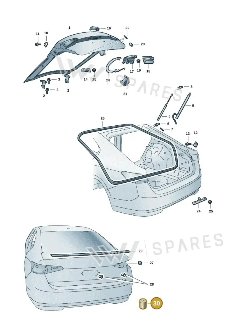 D172200A2 — Skoda Superb Combi (2023-2024) diagram 3p0827000, position 30