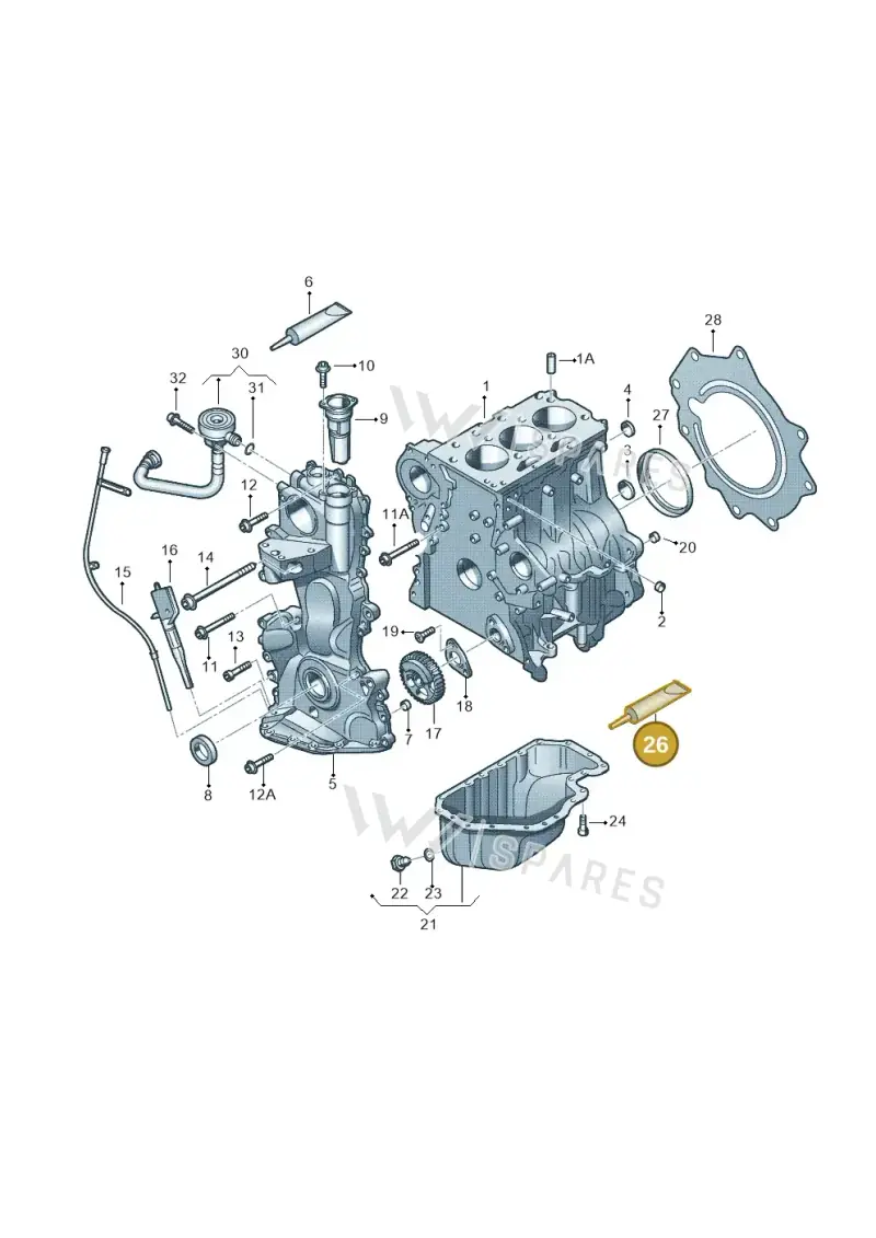 D176600M1 — Volkswagen Polo (2012-2014) diagram 253103050, position 26