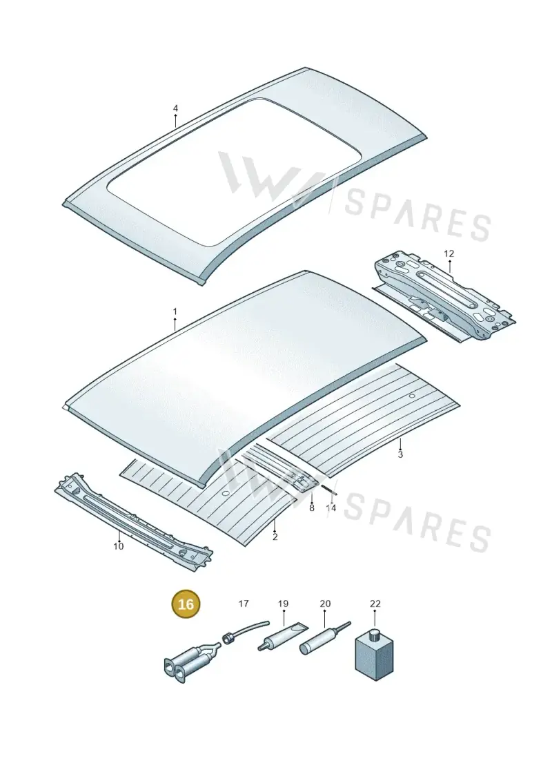 D180004M2 — Volkswagen Touareg (2017-2023) diagram 439817000, position 16