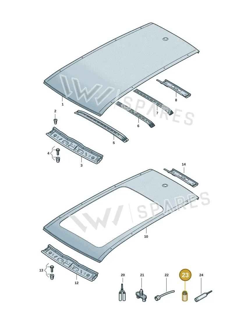 D181220A1 — Volkswagen Passat estate (2023-) diagram 3j0817000, position 23