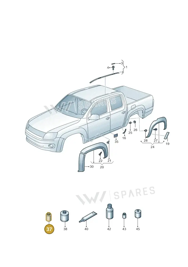 D181650A1 — Volkswagen Amarok twin cab (2022-) diagram 894853300, position 37