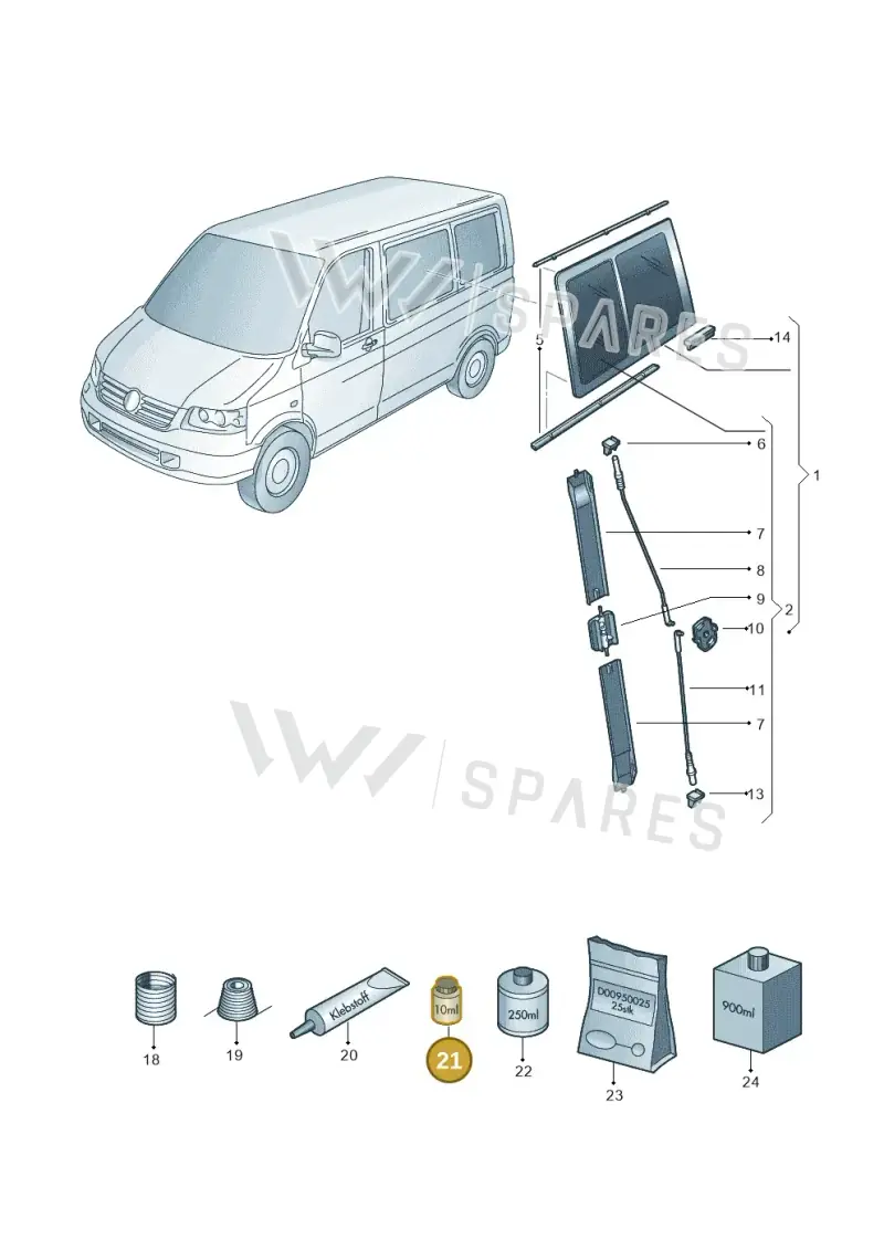 D181801A1 — Volkswagen Transp. caravelle (2009-2011) diagram 410847000, position 21