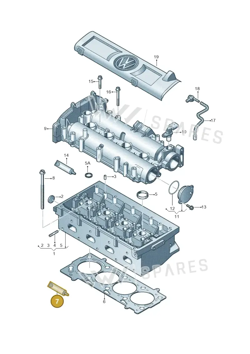 D188003A1 — Volkswagen Jetta (2014-2017) diagram 672103400, position 7
