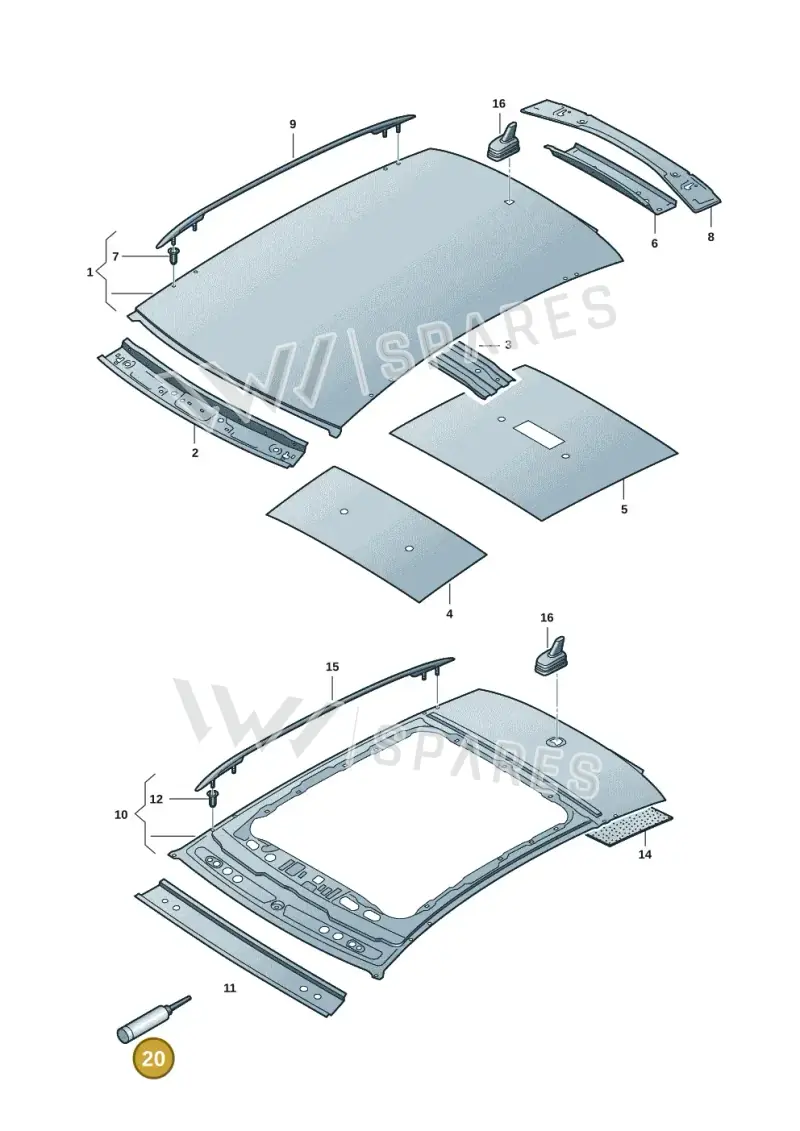 D190M00A3 — Volkswagen ID.7 Limousine Pro (2023-) diagram 14b817000, position 20
