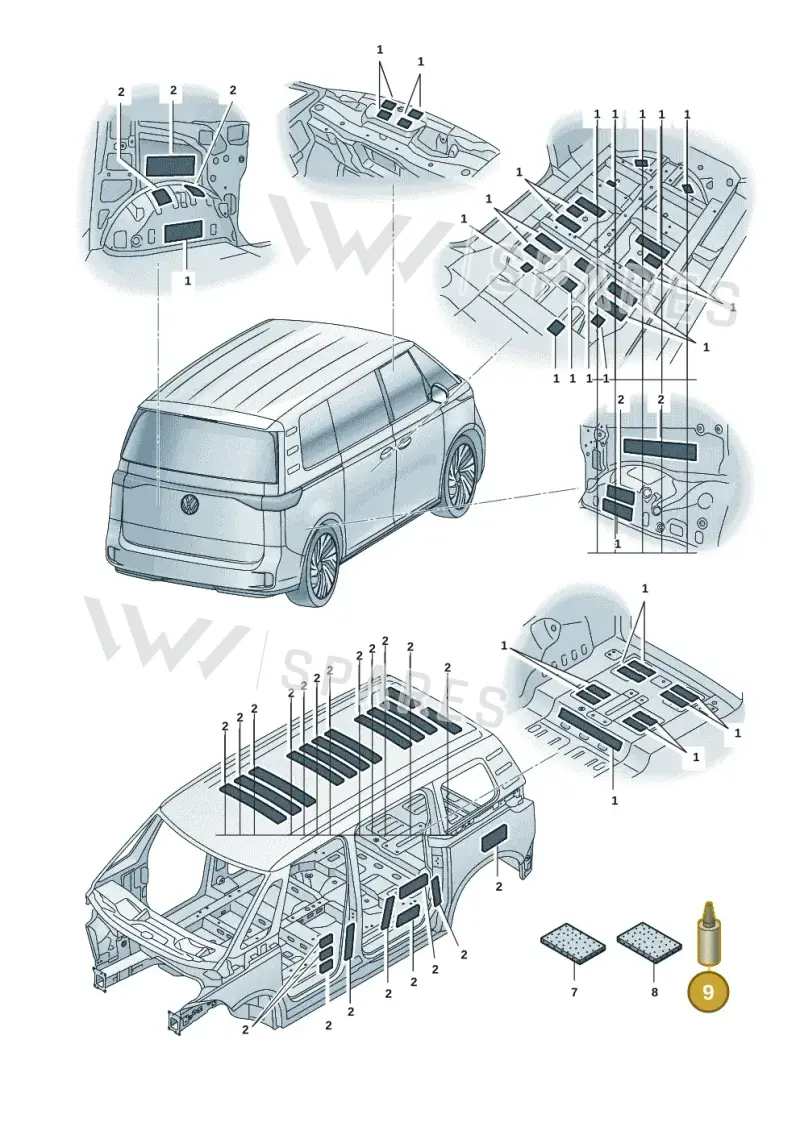 D190MKDA3 — Volkswagen ID.Buzz (2022-) diagram 15a863300, position 9