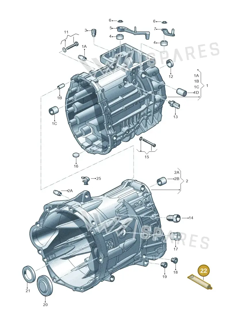 D197300A2 — Volkswagen Amarok twin cab (2022-) diagram 894301400, position 22