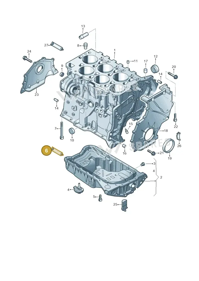 D291091A1 — Volkswagen Touareg BlueMotion (2014-2018) diagram 787103100, position 6