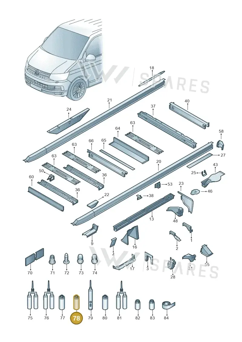 D314D36M2 — Volkswagen Single-cab transp. (2019-2024) diagram 862803500, position 78