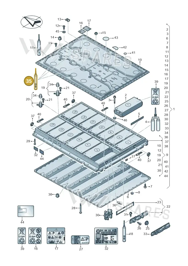 D316000A1 — Volkswagen ID.7 Limousine Pro (2023-) diagram 091915050, position 35