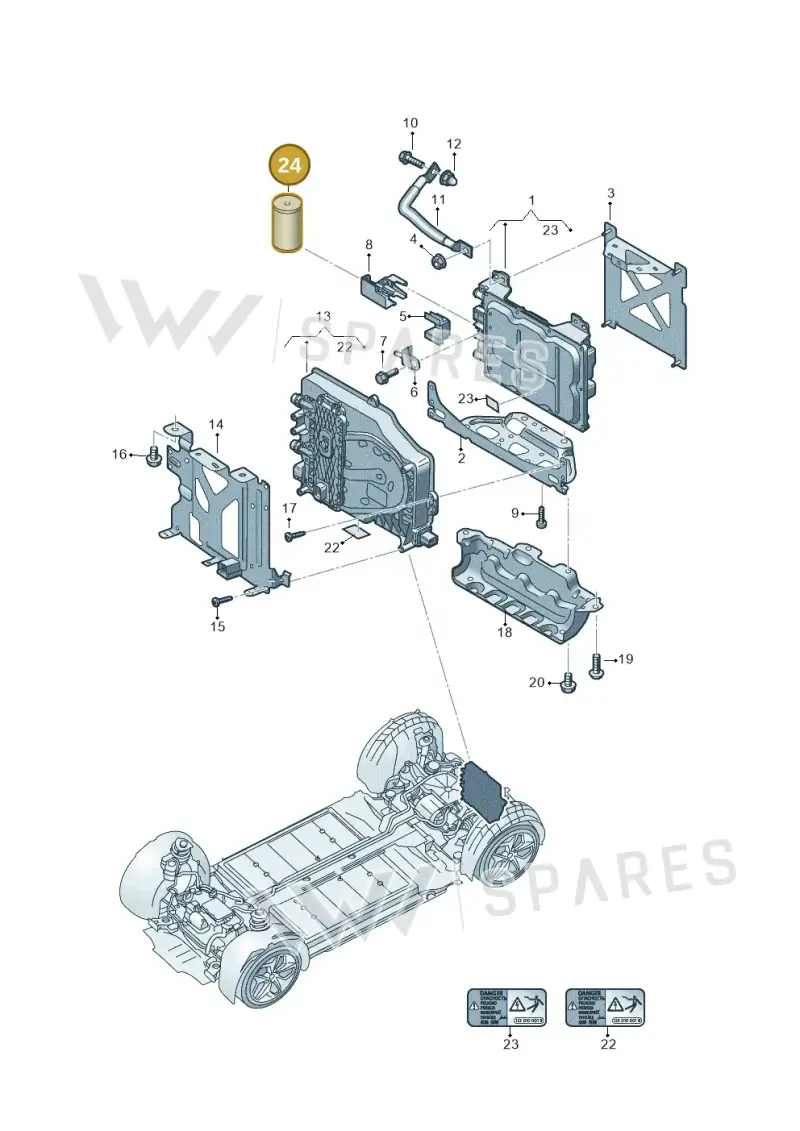 D322100M2 — Volkswagen ID.4 Pro (2020-2023) diagram 11a909195, position 24