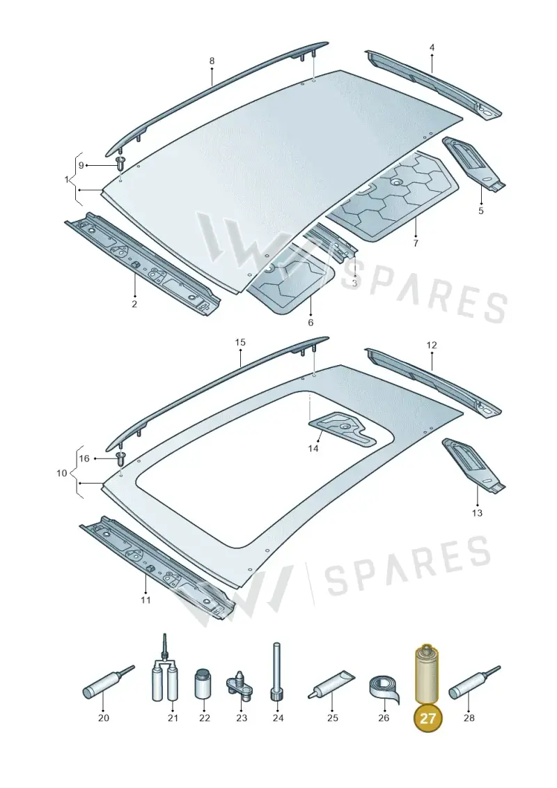 D330KD1A2 — Volkswagen Touran 2,0 BlueMotion (2015-2024) diagram 869817000, position 27