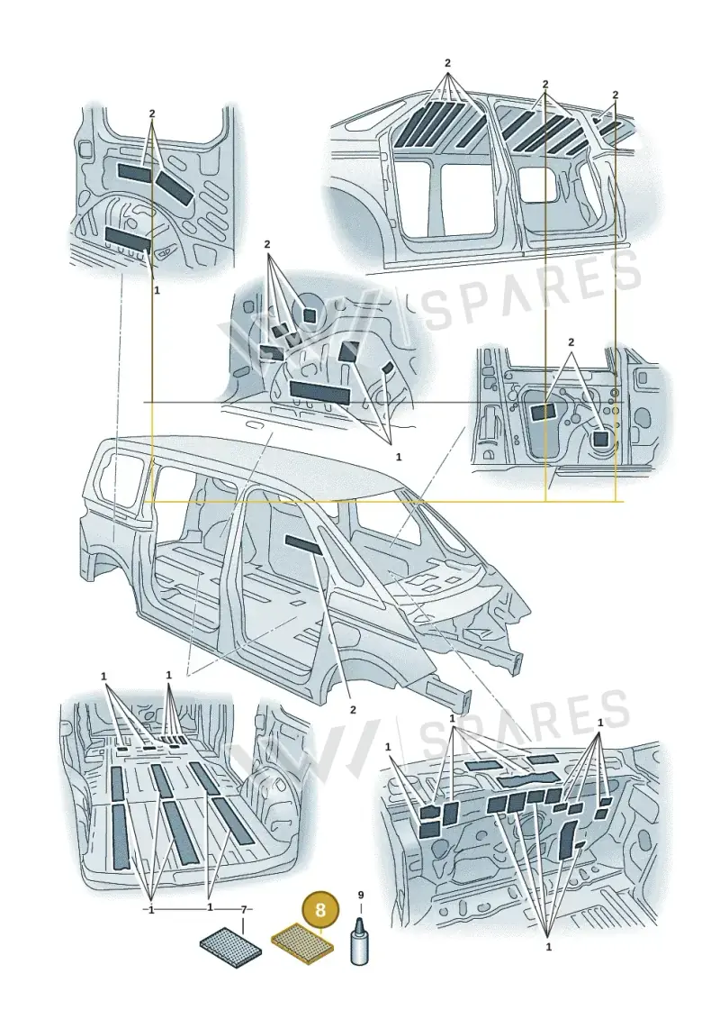 D378500A2 — Volkswagen Multivan (2021-) diagram 7t0863300, position 8