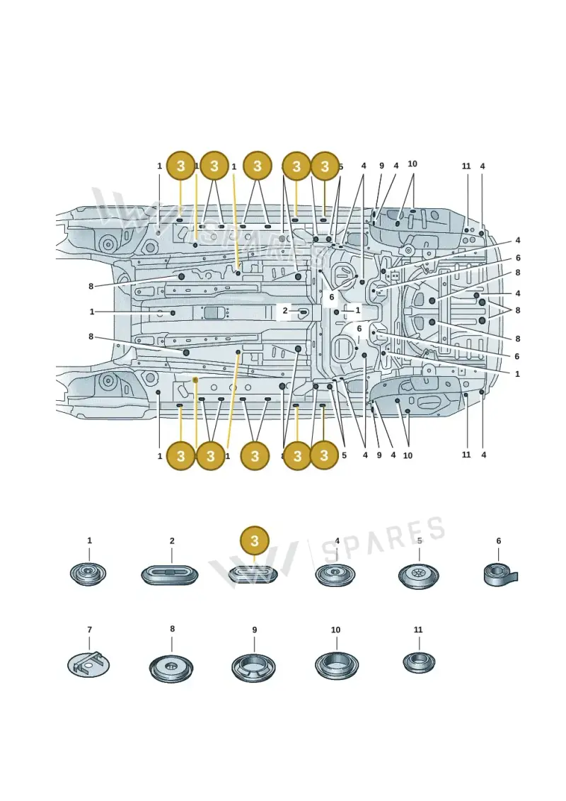 D381AL1A2 — Volkswagen T-Roc convertible 1.5 (2019-2024) diagram 2gk803036, position 3