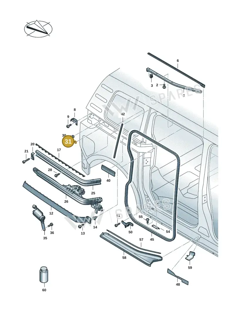 D381ZN1A2 — Volkswagen ID.Buzz (2022-) diagram 15a843500, position 31