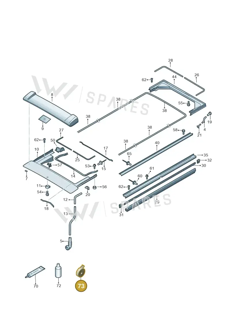 D438P11M3 — Volkswagen Caravelle (2019-2024) diagram 452875000, position 73