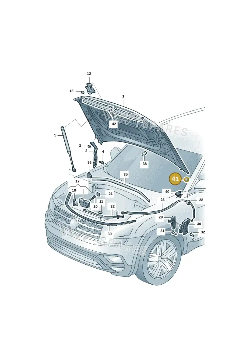 D448S22A2 — Volkswagen B-Main SUV (2022-) diagram 30c823000, position 41