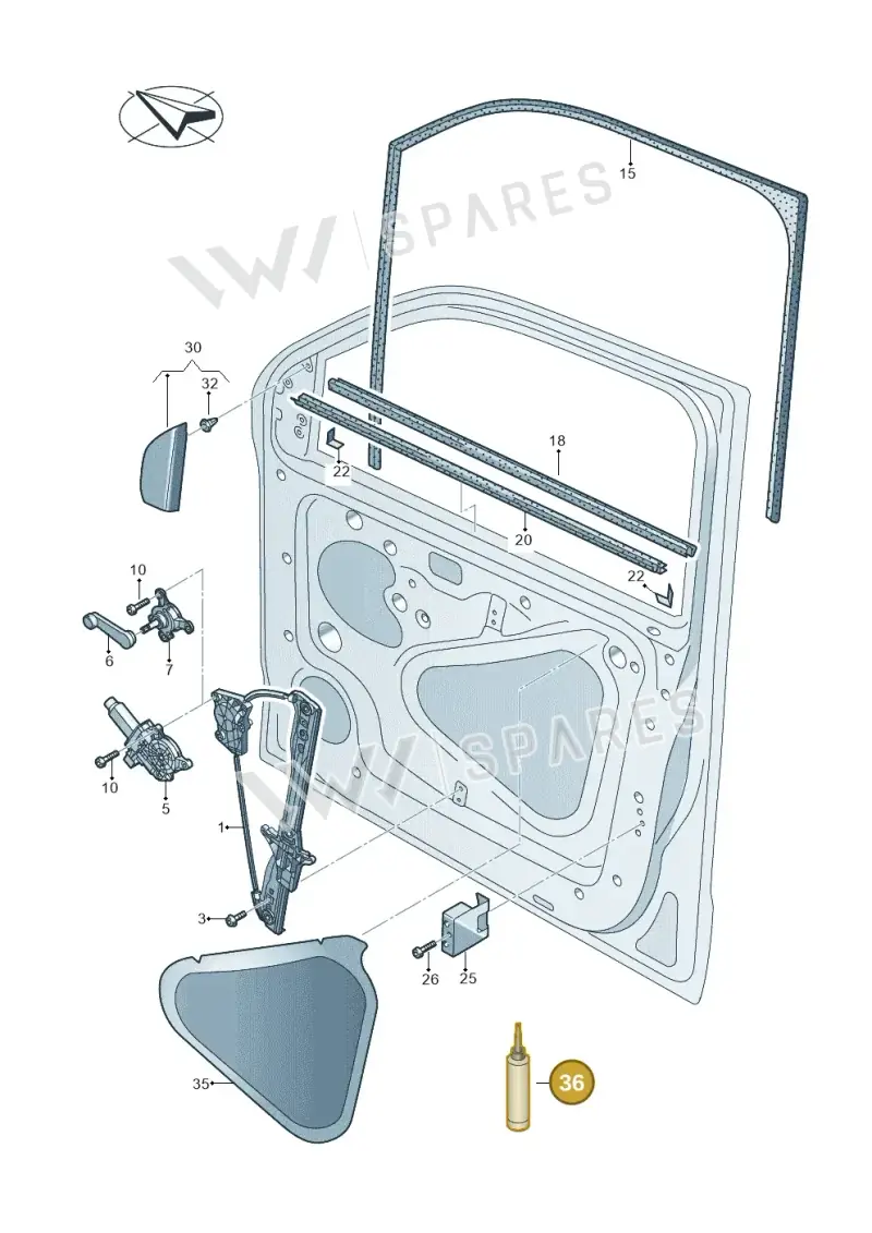 D469101A3 — Volkswagen Amarok twin cab (2022-) diagram 683837600, position 36