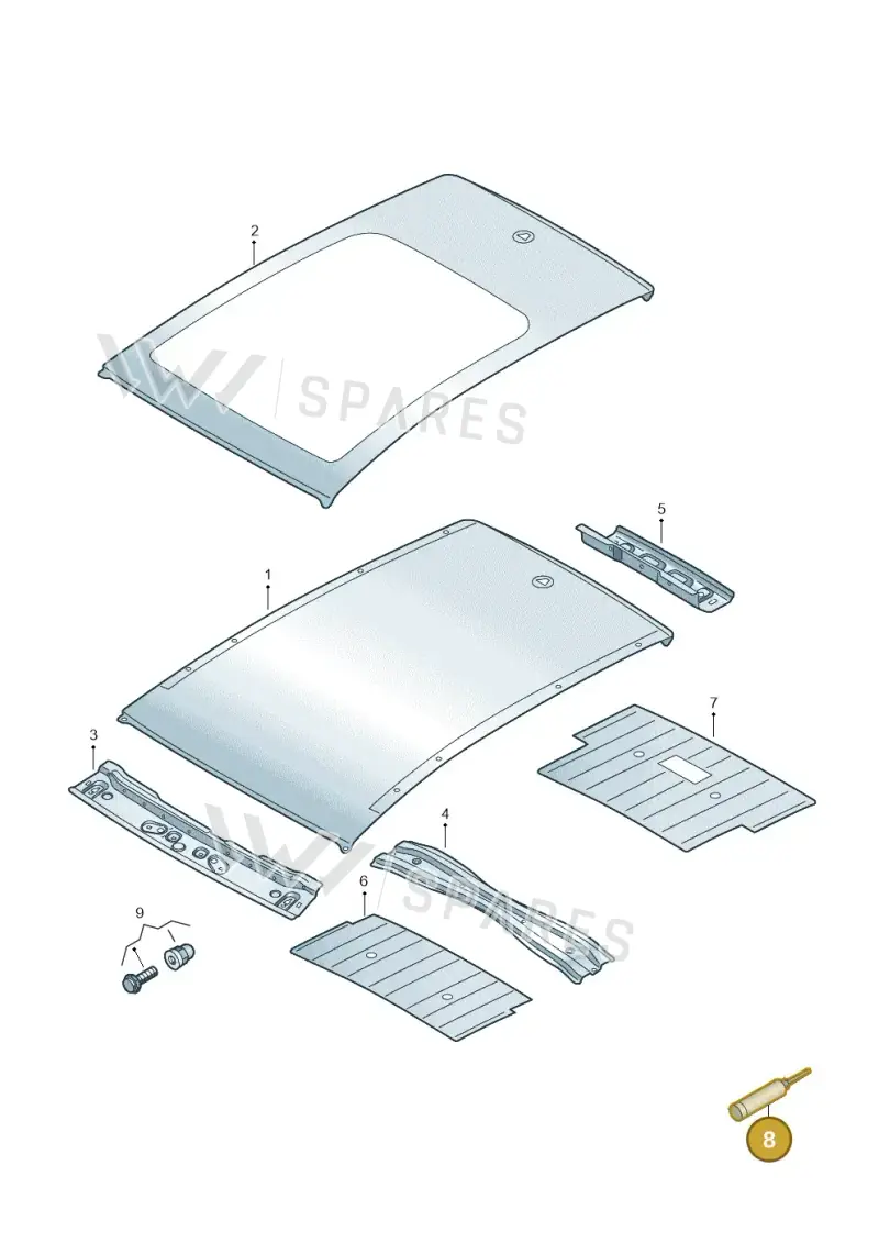 D476KD3M2 — Audi Q4 Sportback (2021-2025) diagram 89a817000, position 8