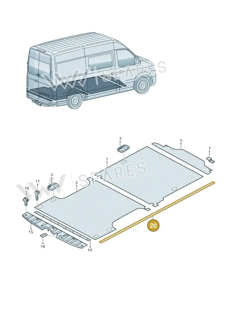 D486020A5 — Volkswagen E-Crafter 35 (2018-2024) diagram 599863100, position 20
