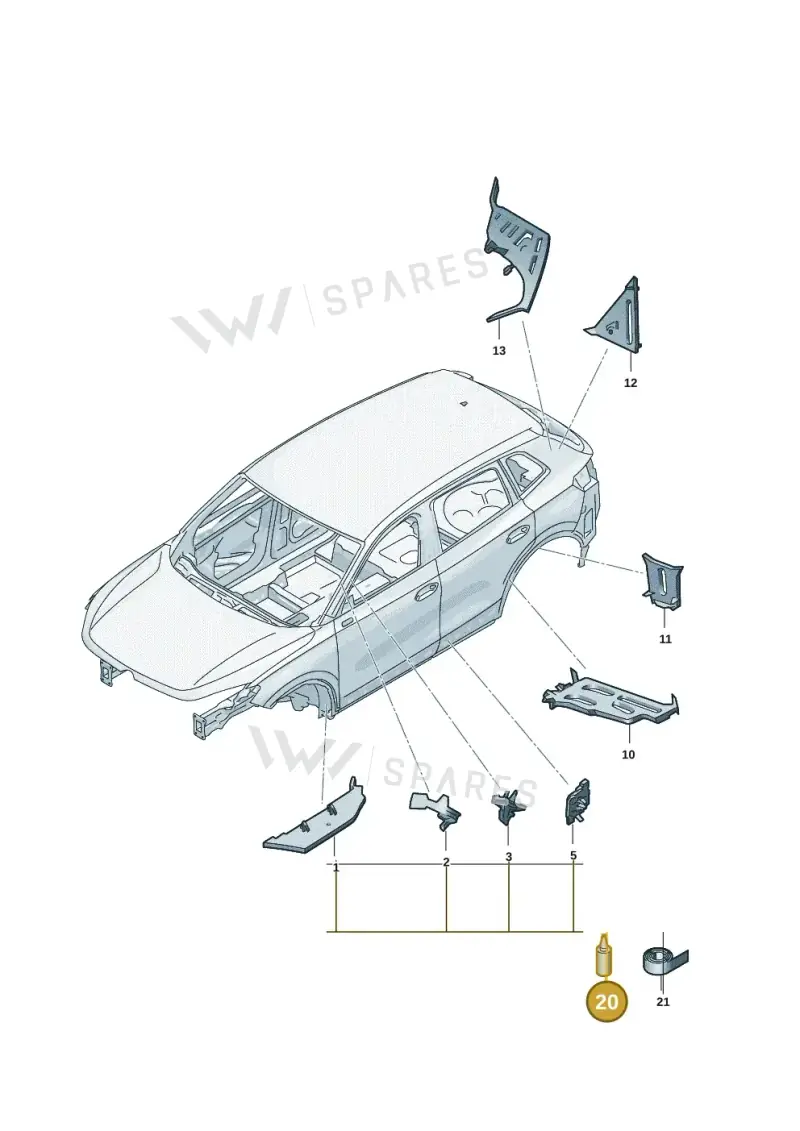 D506KD1A3 — Volkswagen Tiguan 2.0 (2023-) diagram 57x864000, position 20