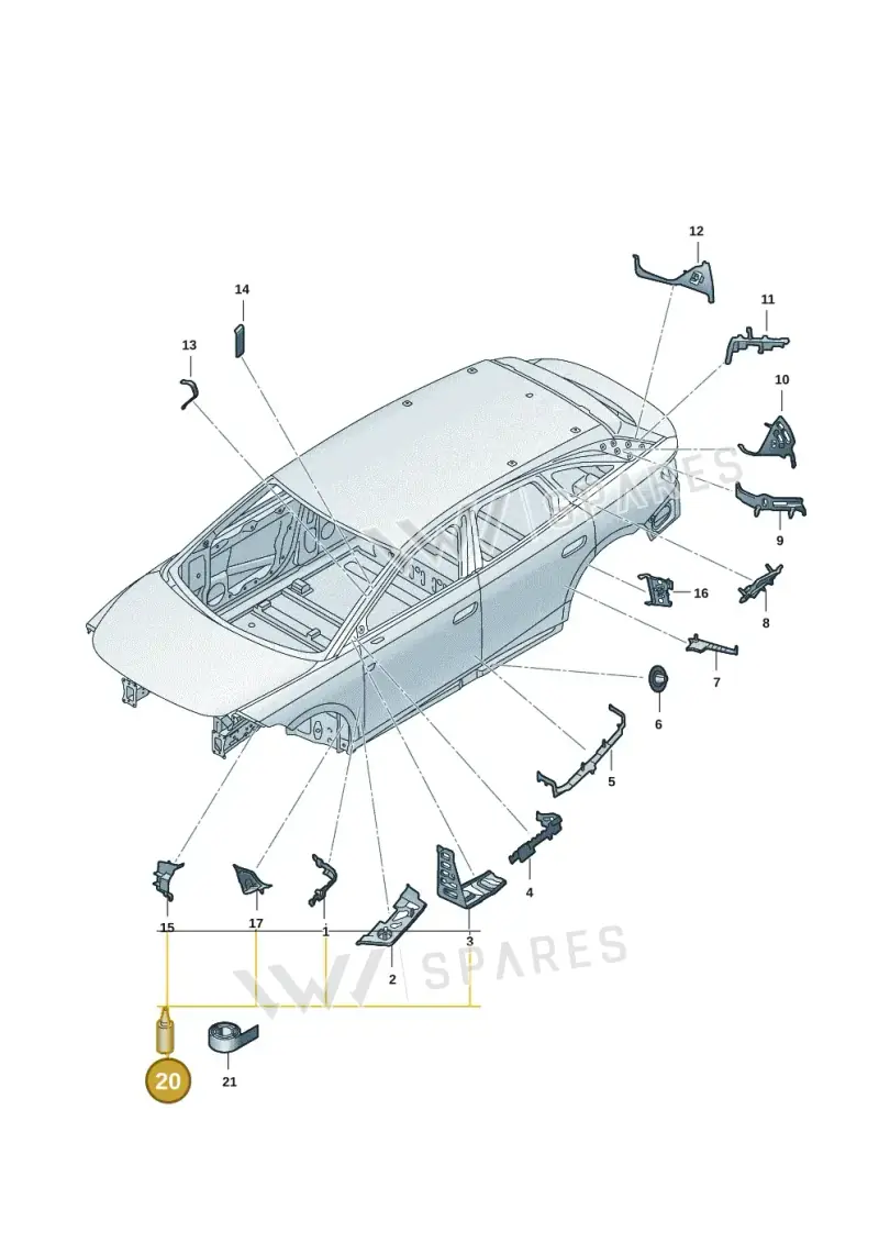 D506KD1A4 — Volkswagen ID.7 Limousine Pro (2023-) diagram 14b864000, position 20