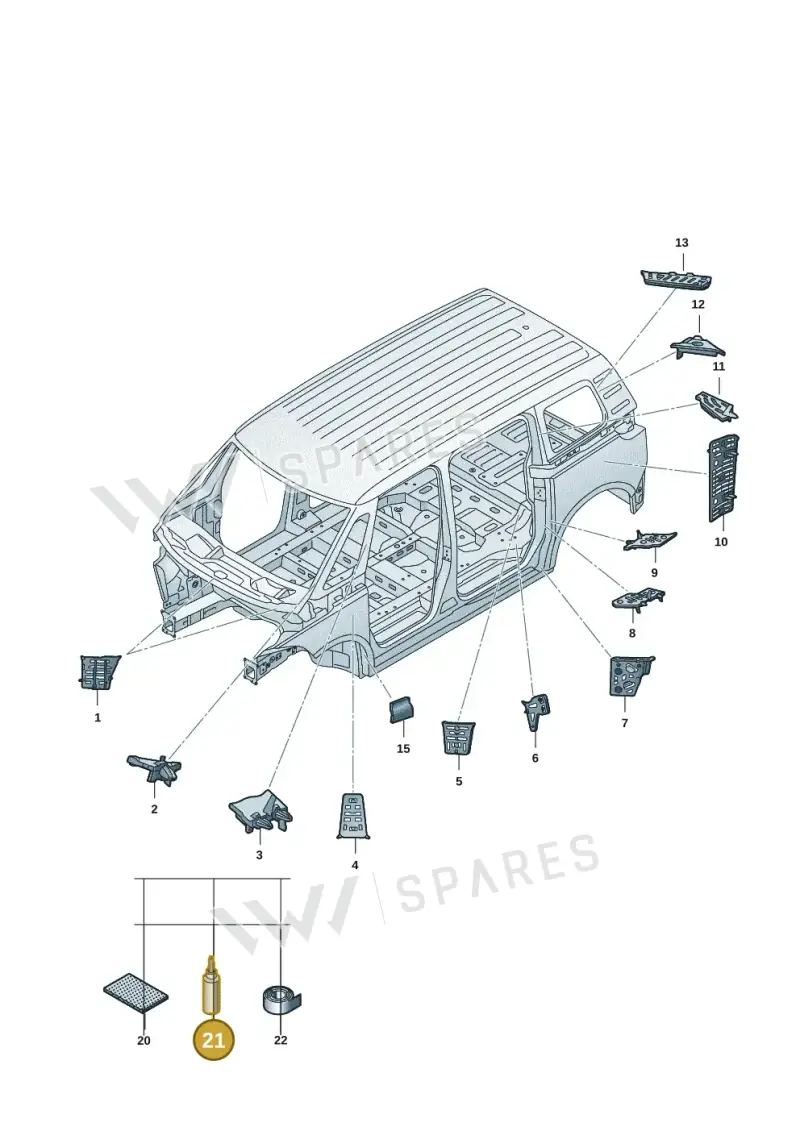 D506KD1A4 — Volkswagen ID.Buzz (2022-) diagram 15a864000, position 21