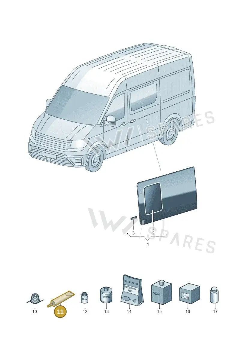 DH009100 — Volkswagen MAN TGE 55 (2016-2021) diagram 806847000, position 11
