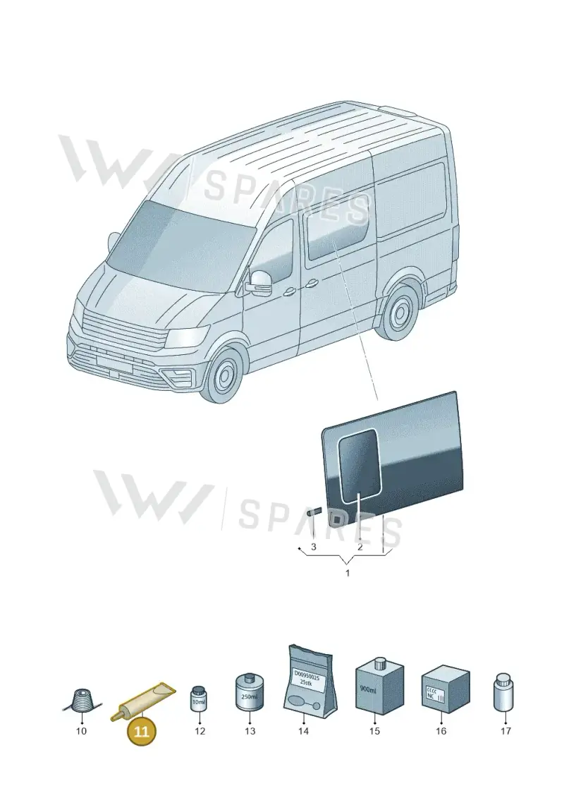 DH009100A2 — Volkswagen MAN TGE 55 (2016-2021) diagram 806847000, position 11