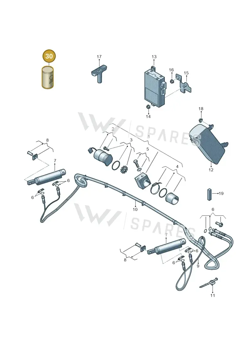 G004000M7 — Volkswagen Golf Cabriolet (2011-2016) diagram 642871200, position 30