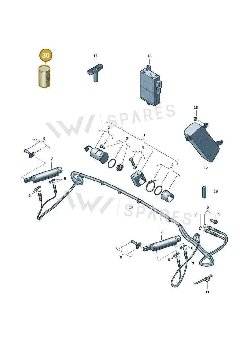 G004000M8 — Volkswagen T-Roc convertible 1.5 (2019-2024) diagram 2gk871020, position 30
