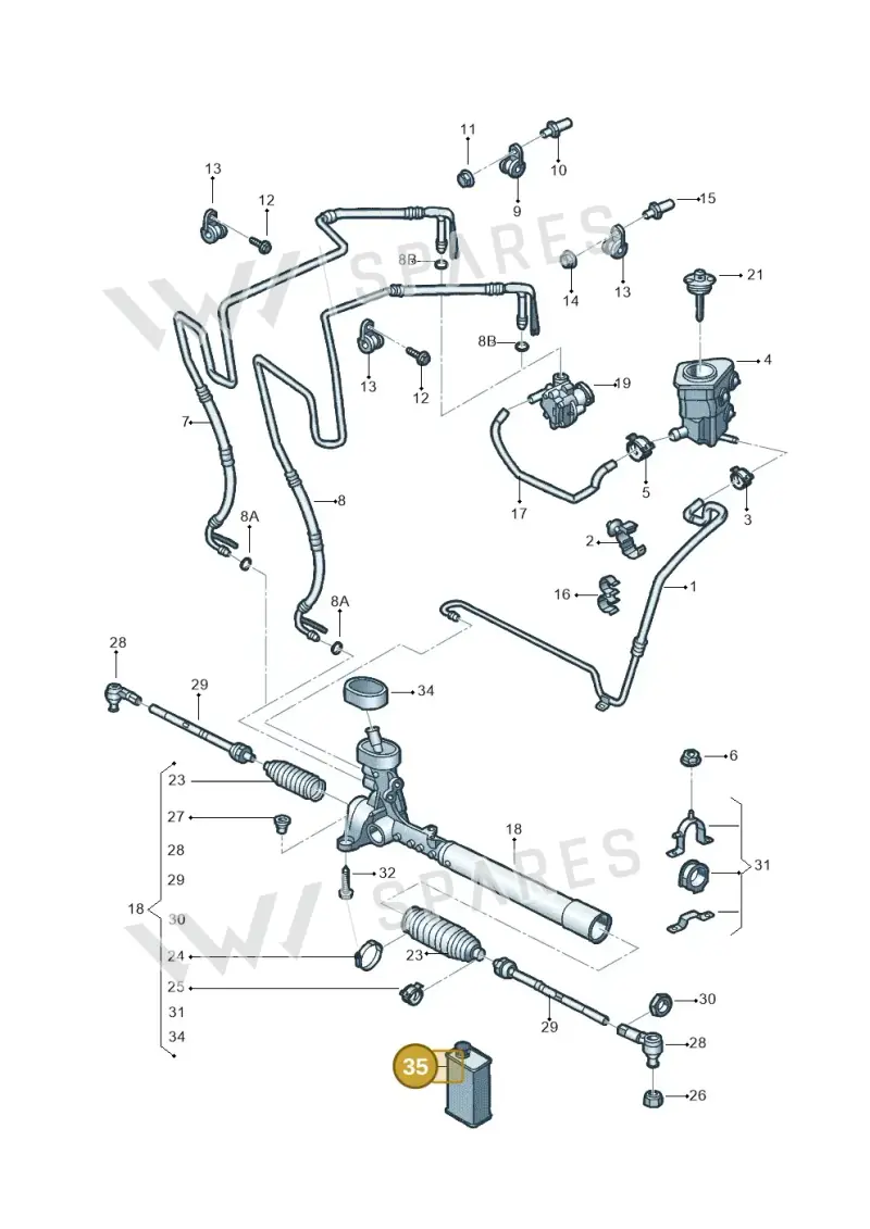 G004000M8 — Volkswagen Jetta (2014-2017) diagram 789422020, position 35