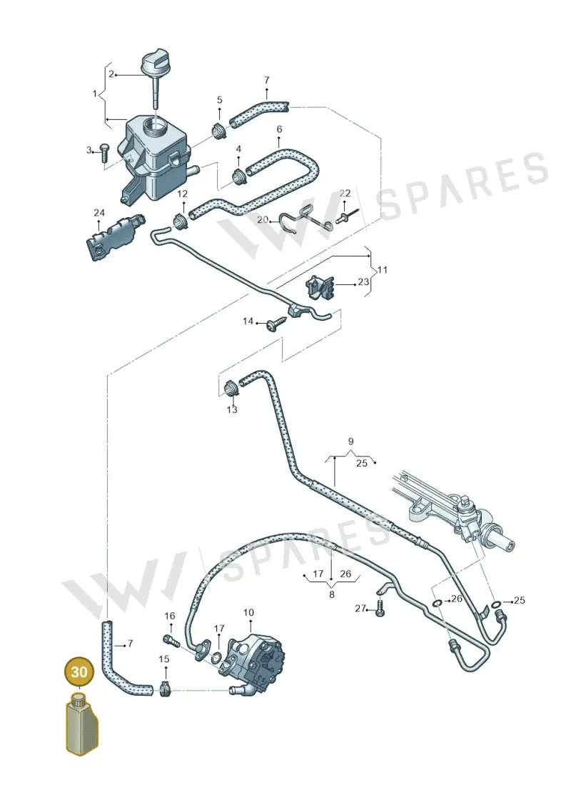 G004000M8 — Volkswagen Caravelle (2015-2019) diagram 861422600, position 30