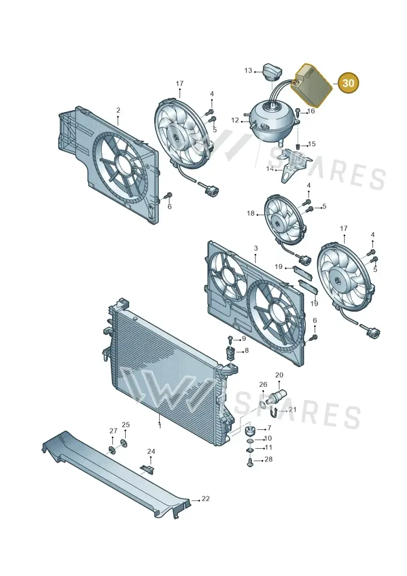 G012A8GA3 — Volkswagen Transp. caravelle (2008-2009) diagram 410121700, position 30