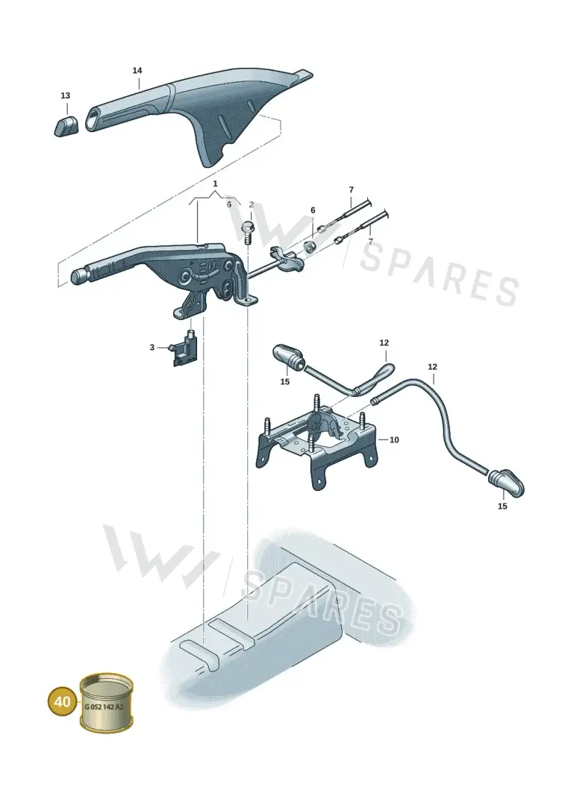 G052142A2 — Volkswagen Taigo (2021-2024) diagram 2f0711000, position 40
