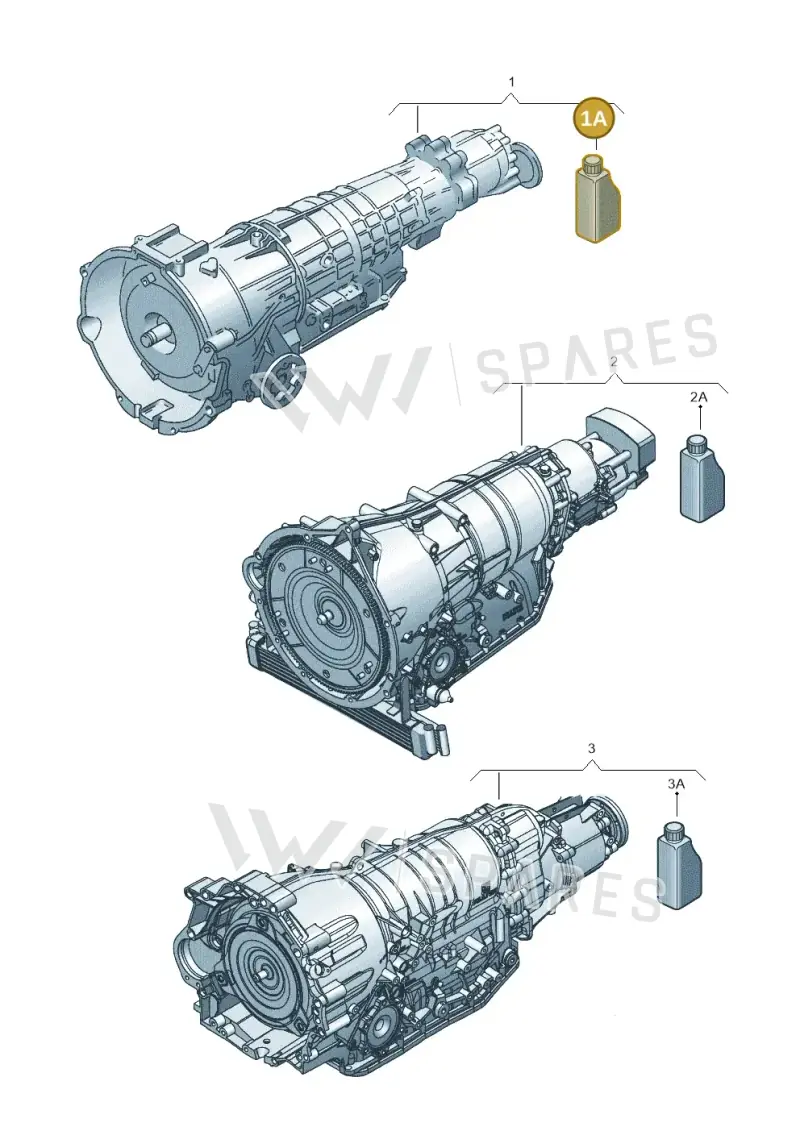 G052162A2 — Volkswagen Phaeton 4motion (2010-2016) diagram 258300600, position 1A