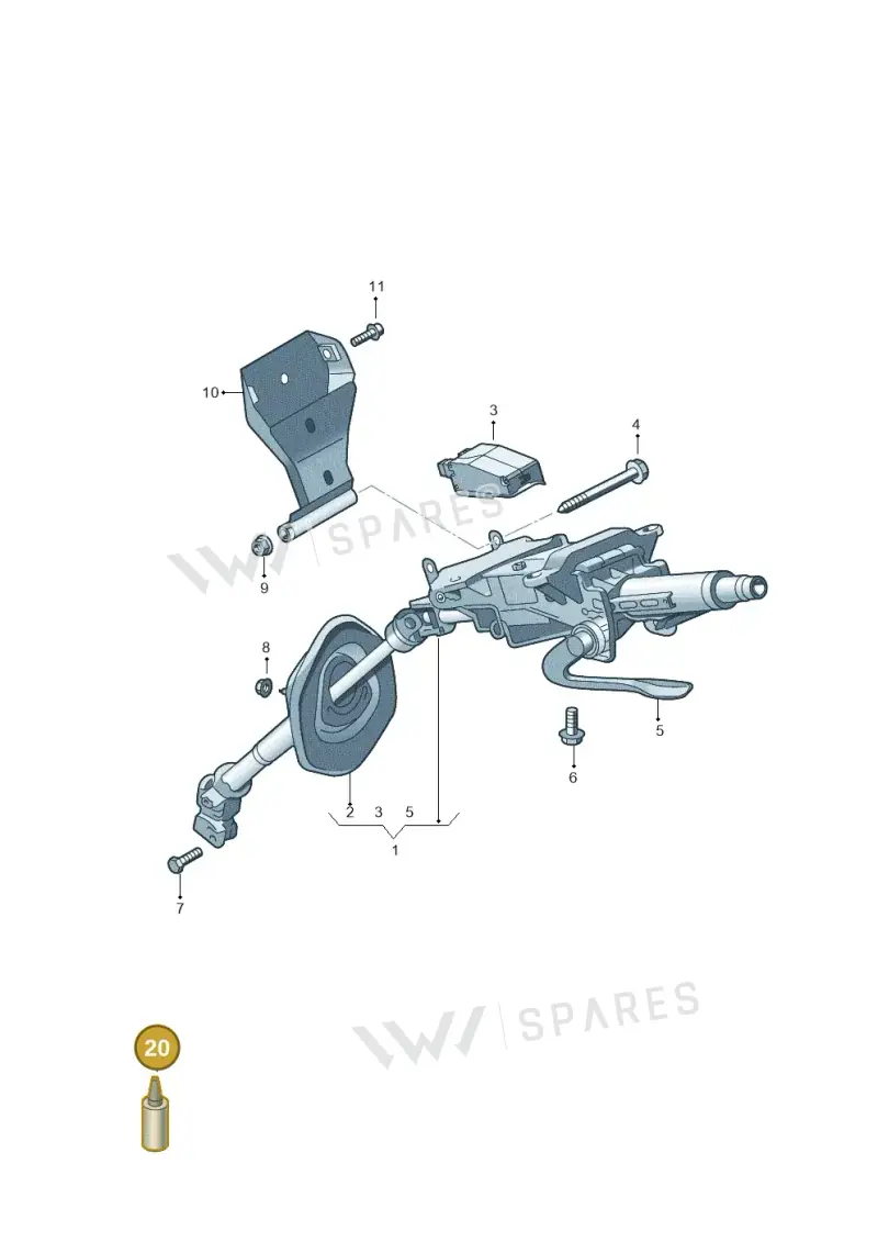 G052172A1 — Volkswagen Touareg BlueMotion (2014-2018) diagram 693419400, position 20