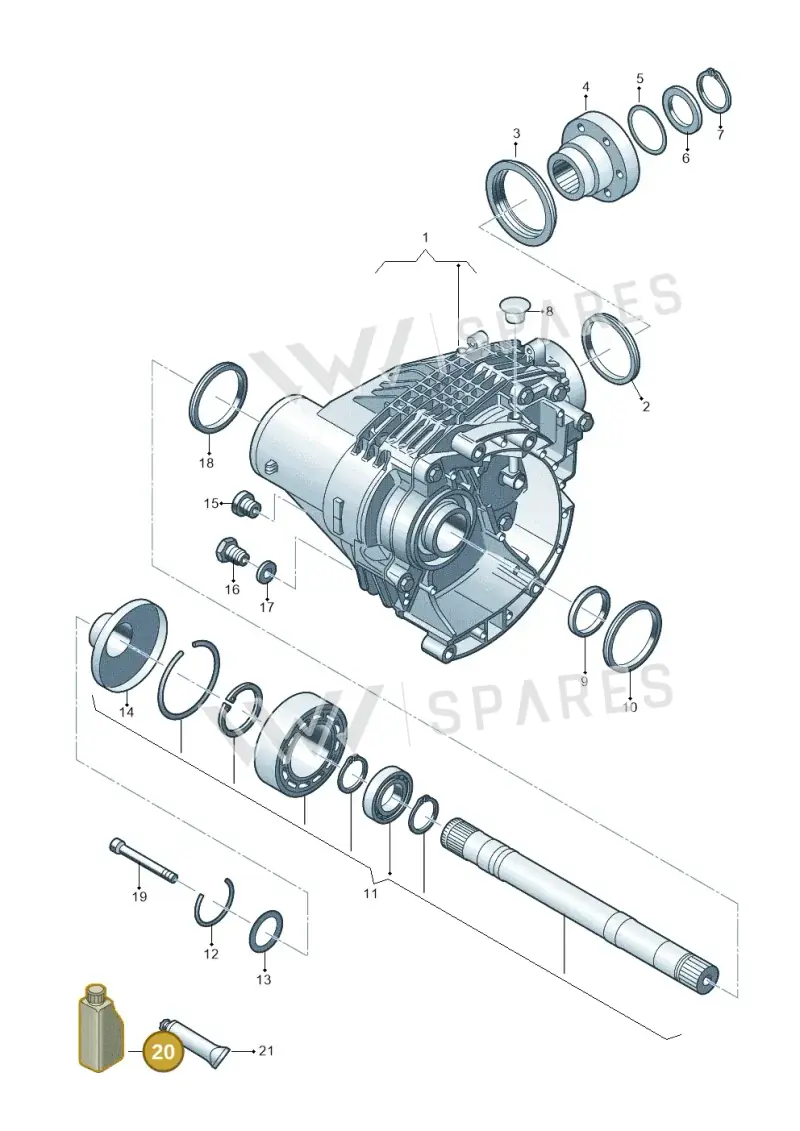 G052518A2 — Volkswagen Transport. multivan (2019-2024) diagram 861409000, position 20