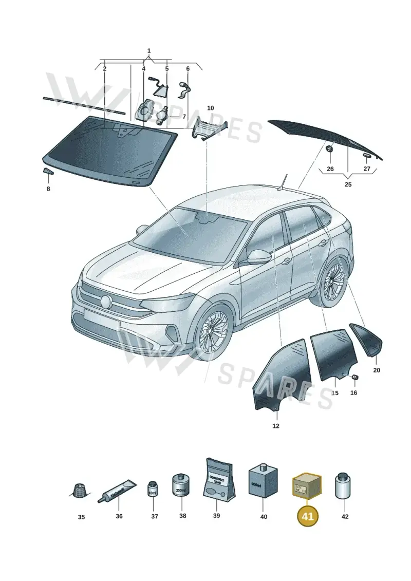G052522A2 — Volkswagen Taigo (2021-2024) diagram 2f0845000, position 41