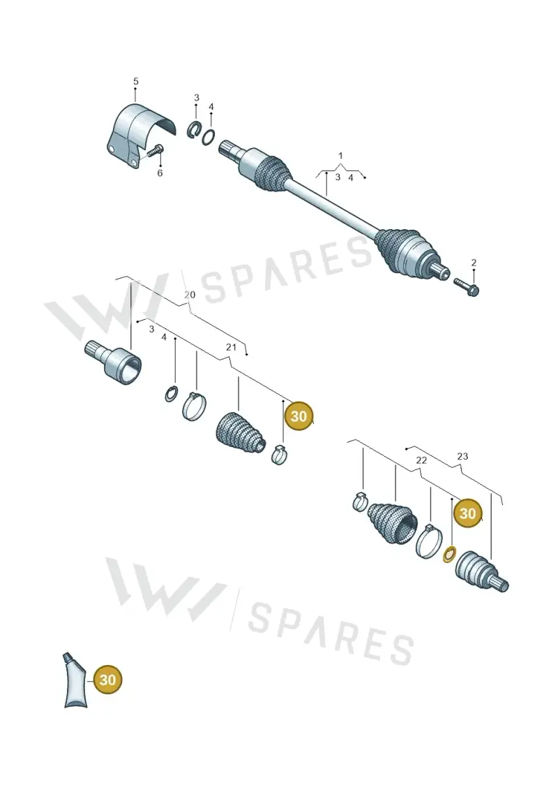 G052528A3 — Volkswagen Passat estate (2023-) diagram 828407060, position 30