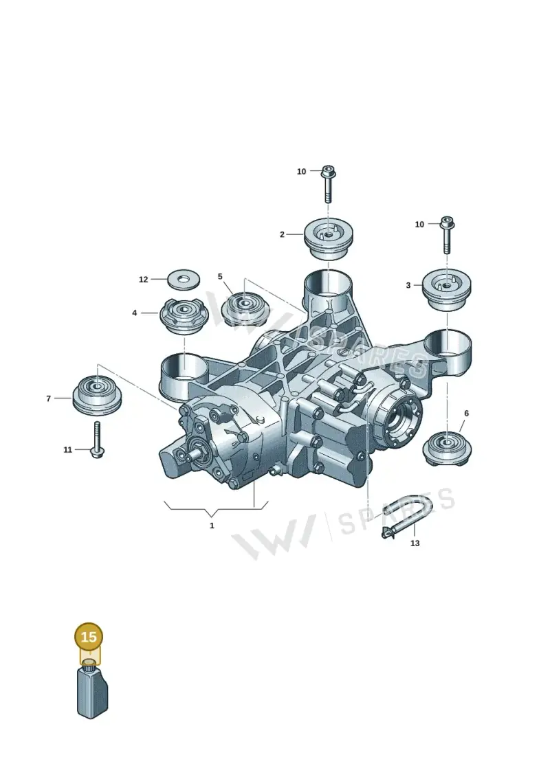 G052580A2 — Volkswagen Caddy Maxi Kombi (2020-2024) diagram 5h0525000, position 15